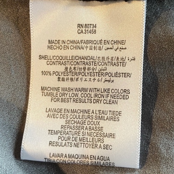 BCBGmaxazria neutral grey long sleeve pullover elastic waist dress size medium - Picture 14 of 14